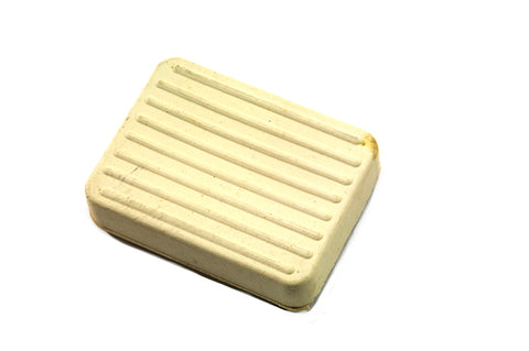 Reproduction white brake pedal rubber (Shovelhead)