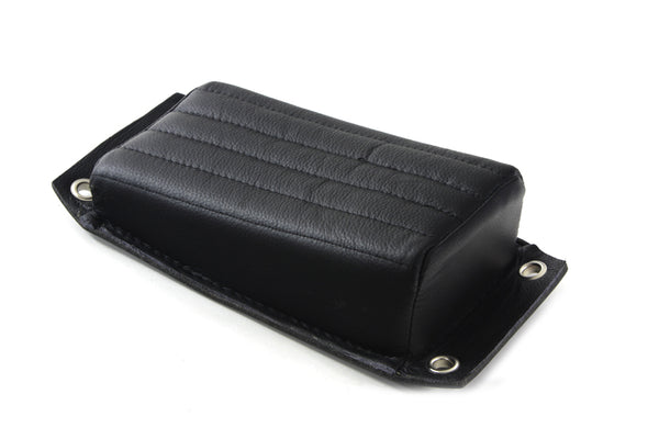 Bates Style P-Pad -- Black Leather, Tuck n' Roll – Choppahead