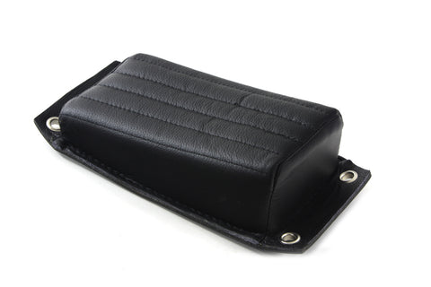 Bates Style P-Pad  -- Black Leather, Tuck n' Roll