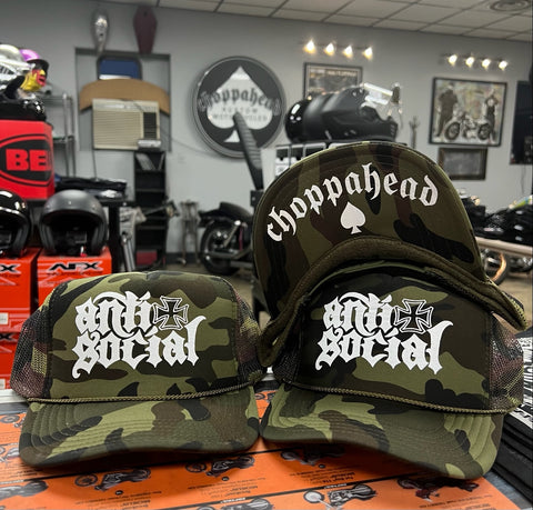 LIMITED EDITION - Camo "Anti-social" Hat