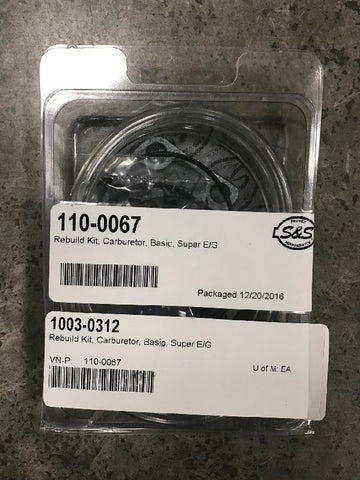 S&S Rebuild Kit for Super E / G carbs