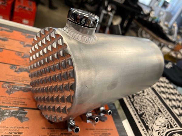 Choppahead Harley Davidson Aluminum Oil Tank - Tenderizer Ends