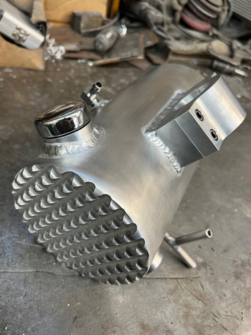 Choppahead Clamp-On Triumph Oil Tank (1954-1970) - Tenderizer Ends