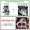 TC Bros black ripple air cleaner (CV Carb or EFI)