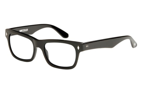 Tres Noir "Waycooler" Sunglasses - Gloss Black w/ Clear Lens