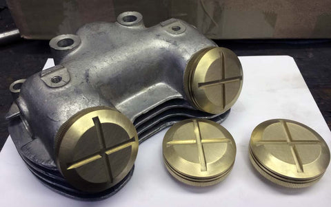 Choppahead Brass Rocker Inspection Caps