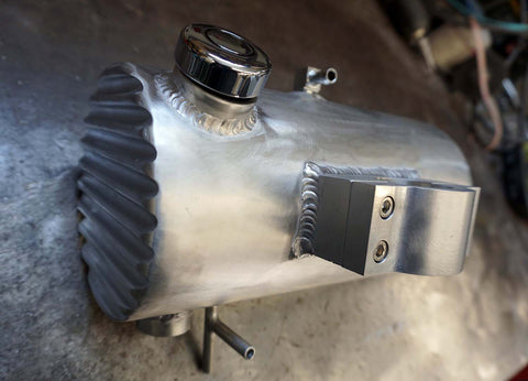 Choppahead Clamp-On Triumph Oil Tank (1954-1970) - Finned Ends