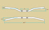 Biltwell Tracker Handlebars-Chrome 1"