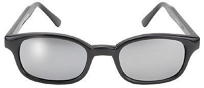 KD X's Sunglasses-Black/Silver Mirror