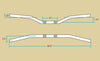 Biltwell Tracker Handlebars-Dimpled Chrome 1"