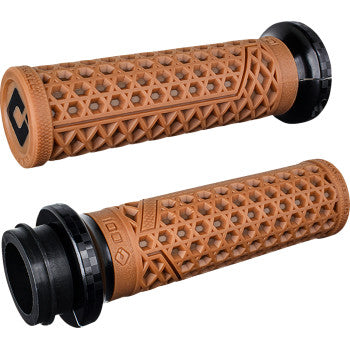 Vans / ODI Lock-On Grips (1" for Harley Models - Gum Rubber / Black)  TBW and Cable