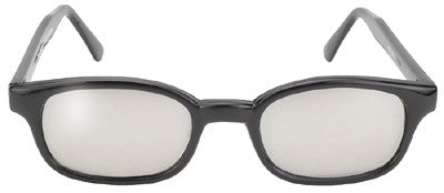 KD's Sunglasses-Black/Clear Silver Mirror