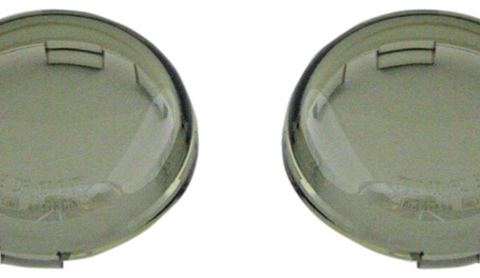 Smoke Replacement Lenses (2) - fits 2000-2021 Harley's with bullet turn signals