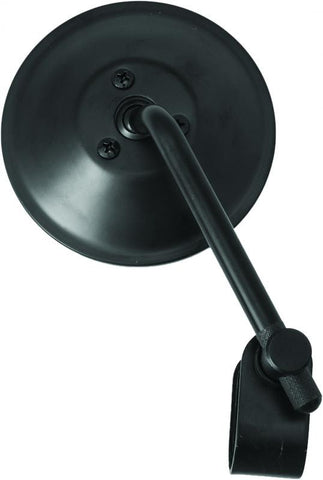 4" clamp on universal mirror (black)