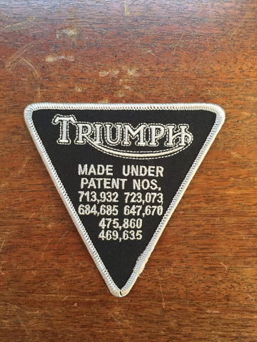 Triumph Patent Plate Patch