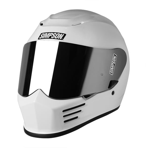 bandit smiley motorcycle helmets Simpson Speed Bandit White M Motorcycle Helmets