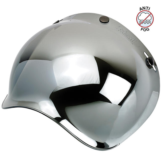 bubble motorcycle helmet Biltwell Chrome Mirror Anti-fog bubble shield – Choppahead