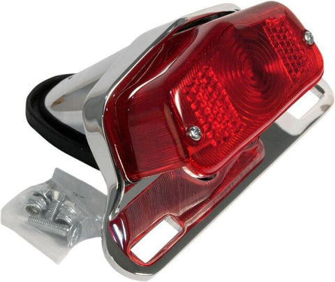 Lucas Style Taillight with Chrome Mounting Bracket
