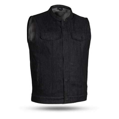 First MFG CO - "Kershaw" Black Denim Vest
